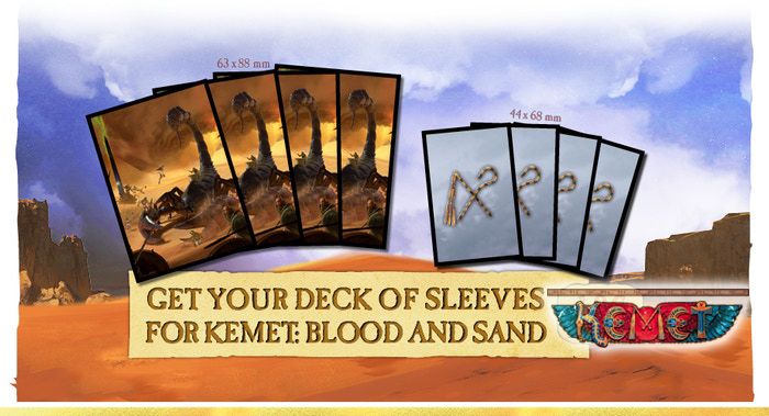 Kemet Blood and Sand Kickstarter Edition Sleeves